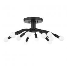 Troy C2812-SBK - Tristan Semi Flush