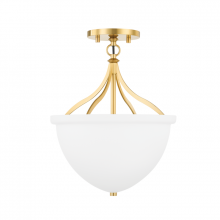 Hudson Valley 2811-AGB - 1 LIGHT SEMI FLUSH