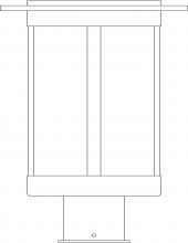 Arroyo Craftsman SAP-9RM-VP - 9" Santorini Post Mount