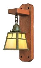 Arroyo Craftsman AWS-1ERM-BK - a-line mahogany wood sconce without overlay (empty)