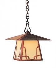 Arroyo Craftsman CH-12TWO-VP - 12" carmel pendant with t-bar overlay