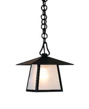 Arroyo Craftsman CH-8HF-S - 8" carmel pendant with hillcrest overlay