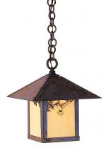 Arroyo Craftsman EH-12ARM-BZ - 12" evergreen pendant with classic arch overlay