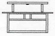 Arroyo Craftsman HCM-15DTWO-BK - 15" huntington close to ceiling mount, double t-bar overlay