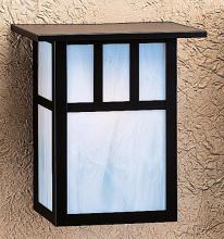 Arroyo Craftsman HS-10EOF-BK - 10" huntington sconce with roof and no overlay (empty)
