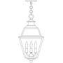 Arroyo Craftsman INH-10GRRM-AB - 10" inverness pendant with glass roof