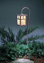 Arroyo Craftsman LV27-M6TGW-BK - low voltage 6" mission fixture with t-bar overlay