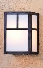 Arroyo Craftsman MS-8TCR-BK - 8" mission sconce with t-bar overlay