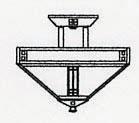 Arroyo Craftsman PIH-12GW-VP - 12" prairie inverted ceiling mount