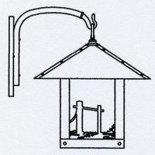 Arroyo Craftsman TRB-16HSOF-MB - 16" timber ridge wall bracket with horse filigree