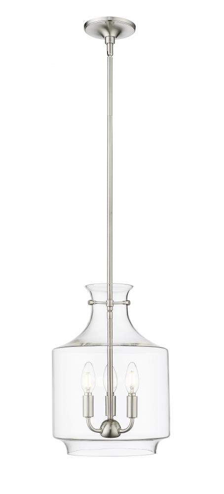 Mahannah 3-Light Pendant Light Brushed Nickel