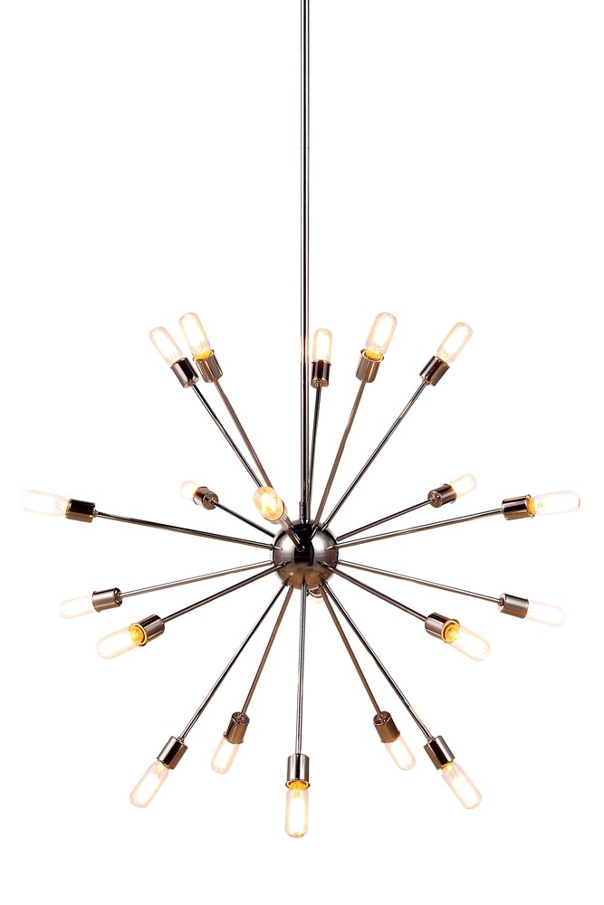 Cork 20 light polished Nickel Chandelier