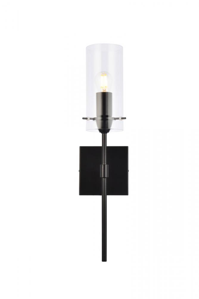 Elsreth 1 Light Black Wall Sconce