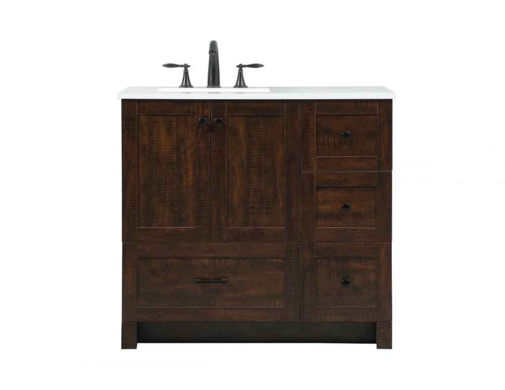 36 Inch Single Bathroom Vanity in Expresso