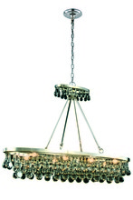 Elegant 1509G44PN - Bettina 8 light Polished Nickel Pendant Clear Royal Cut Crystal