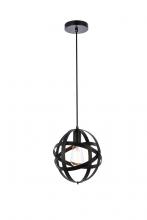 Elegant LD2341BK - Celeste 1 Light Black Pendant