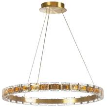 Dainolite CMA-2428LEDC-AGB - 28W Chandelier, AGB w/ Crystal Glass