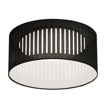 Dainolite SDLED-15FH-BK - 14W Slit Drum Flush Mount, Black