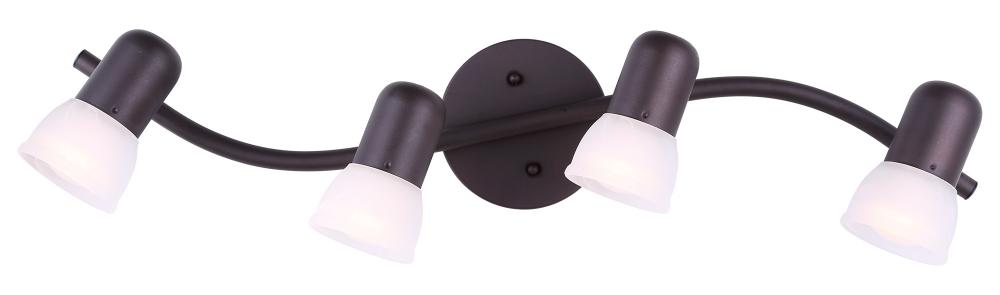 Jasper 4 Light Track Lighting, Bronze Finish