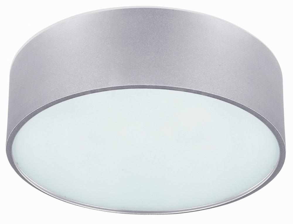 Dexter 2 Light Flush Mount, Aluminum Finish