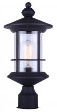 Canarm IOL303BK - Treehouse 1 Light Outdoor Lantern, Black Finish