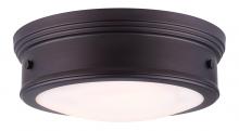 Canarm IFM624A13ORB - BOKU, 2 Lt Flush Mount, Flat Opal Glass, 60W Type A, 13" (W) x 5" (H)