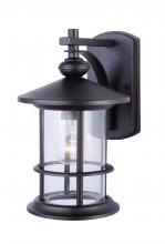 Canarm IOL124BK - Treehouse 1 Light Outdoor Lantern, Black Finish