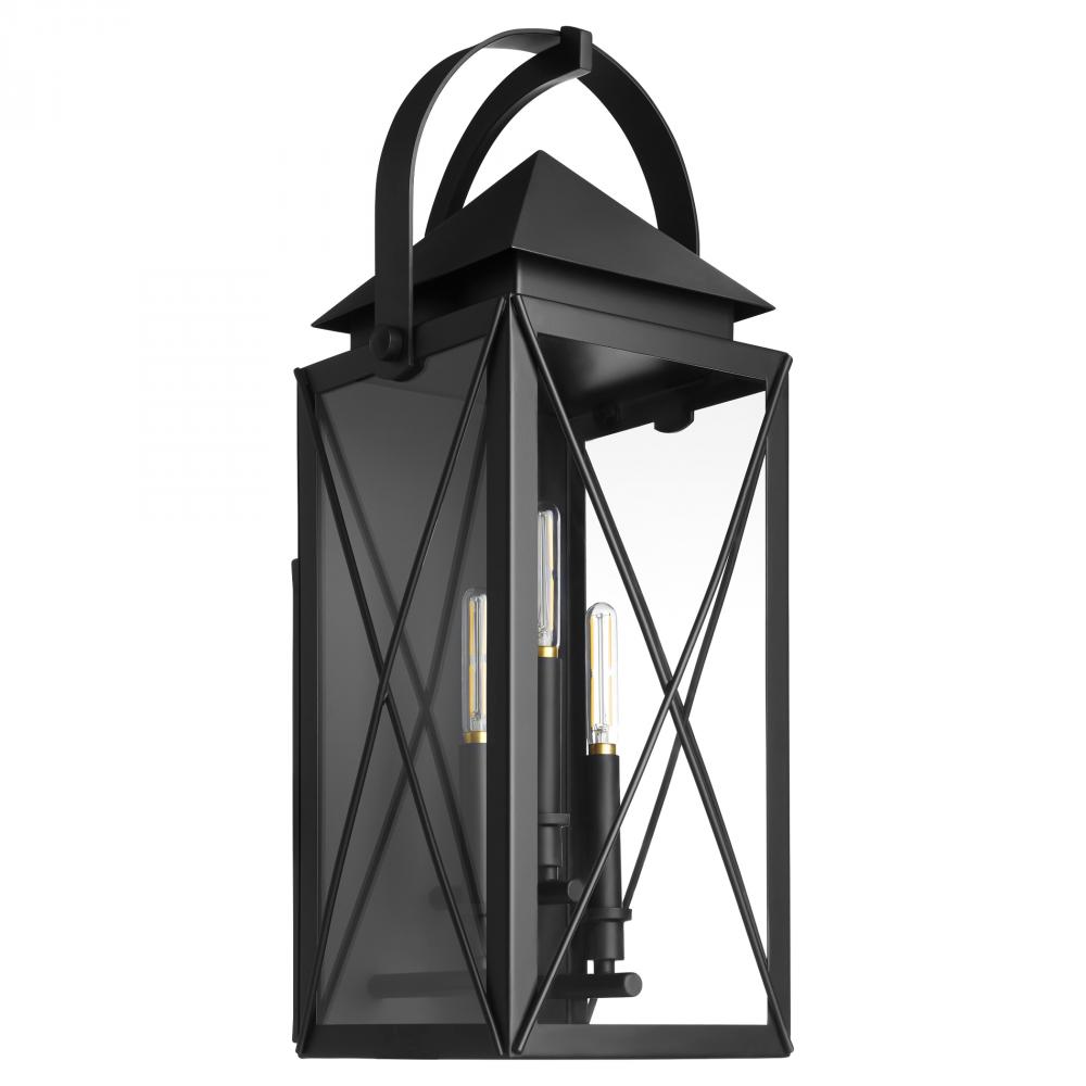 Mystic 25 inches, 3 Light Lantern, Matte Black