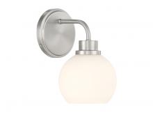 Savoy House Meridian M90112BN - 1-Light Wall Sconce in Brushed Nickel