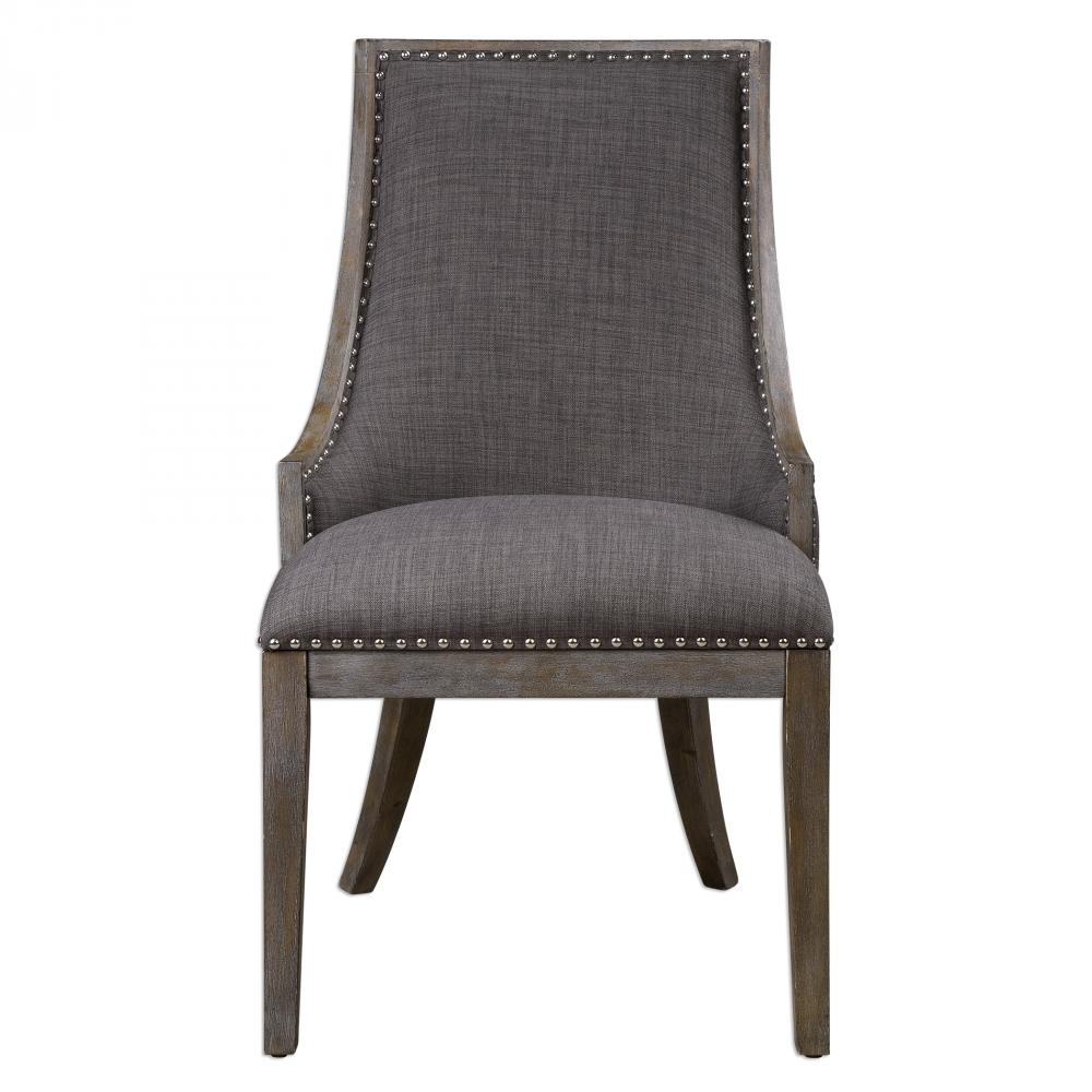 Aidrian Charcoal Gray Accent Chair