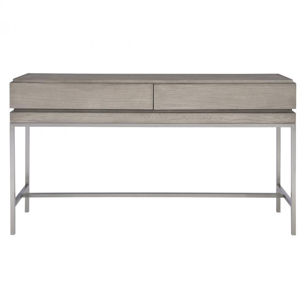 Kamala Gray Oak Console Table