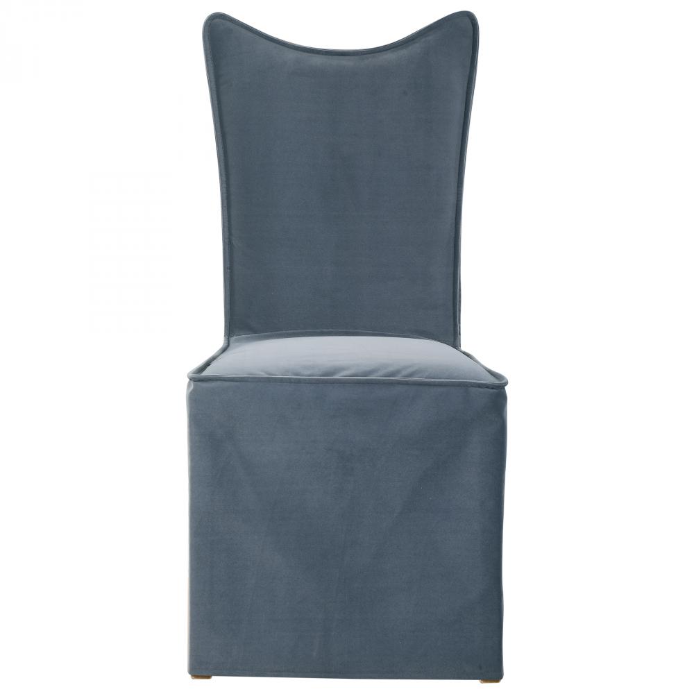 Uttermost Delroy Armless Chair, Gray, Set of 2