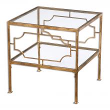 Uttermost 24477 - Genell Gold Cube Table