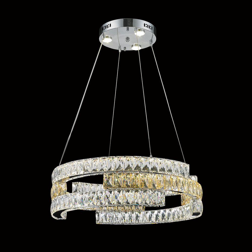 antonia ornate crystal flush mount chandelier in chrome