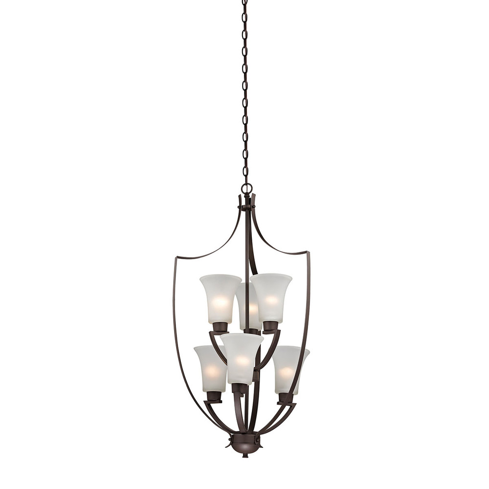 Thomas - Foyer 21'' Wide 6-Light Chandelier - Oil Rubbed Bronze