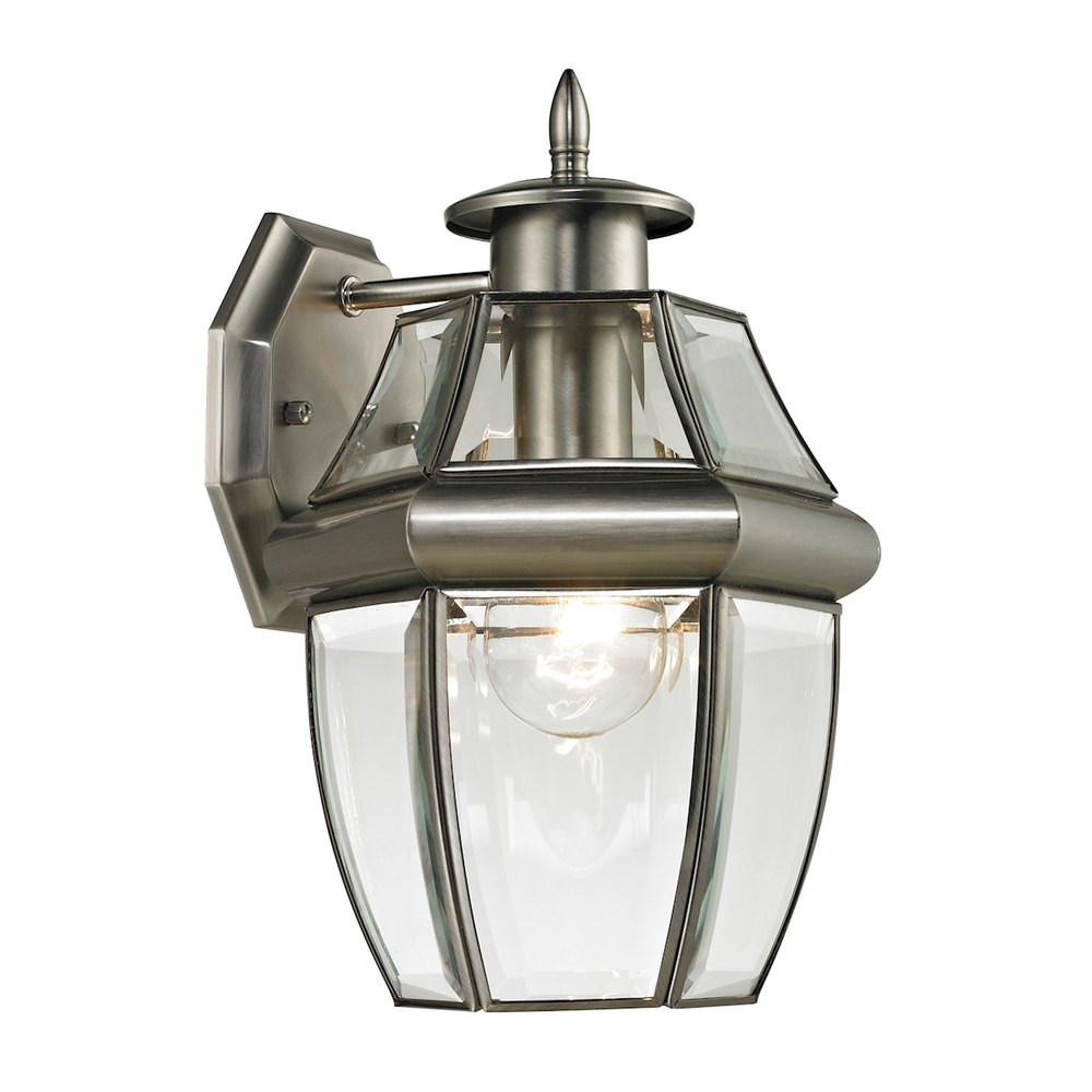 Thomas - Ashford 12'' High 1-Light Outdoor Sconce - Antique Nickel