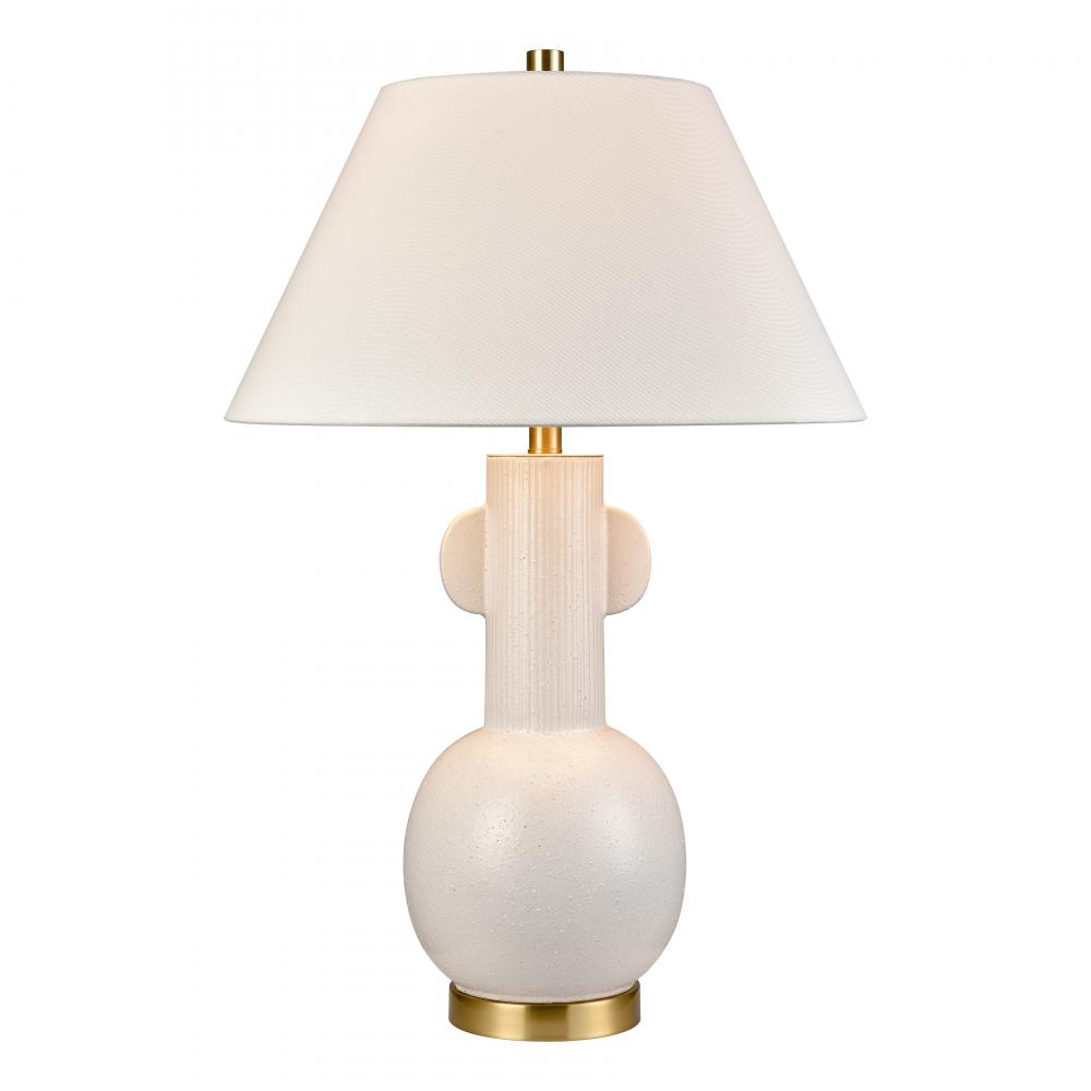 Avrea 29.5'' High 1-Light Table Lamp - White Glaze - Includes LED Bulb